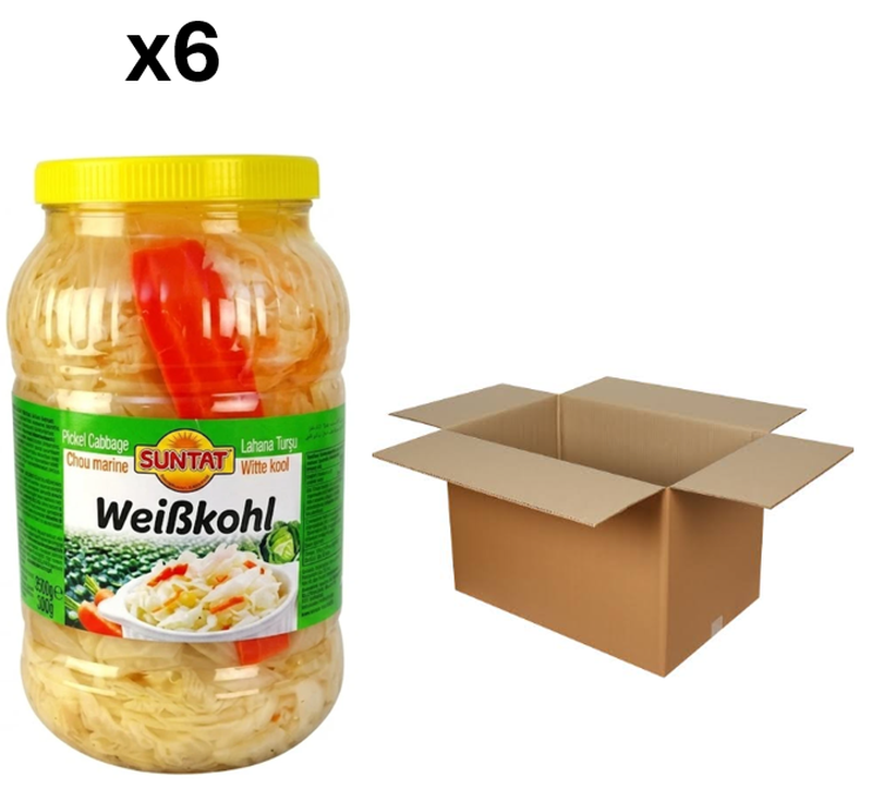 Suntat Ingelegde kool (Lahana Tursusu) 6 x 3 liter