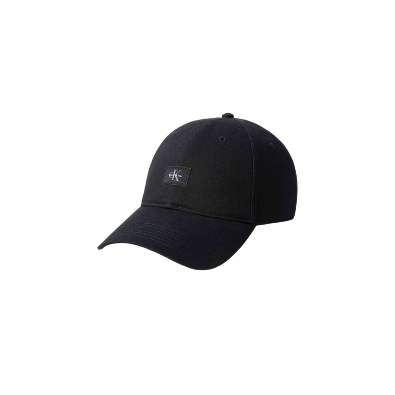 Calvin Klein Men's Black Monogram Woven Patch Cap