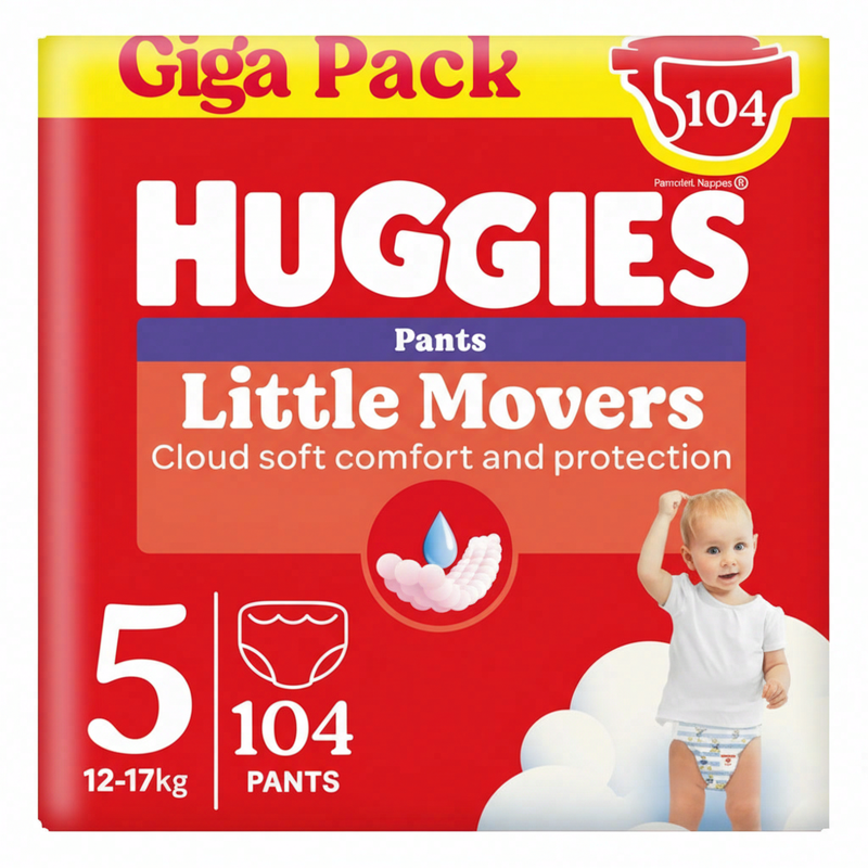 Huggies Little Movers luierbroekjes maat 5 (52 st x 2) 104 st