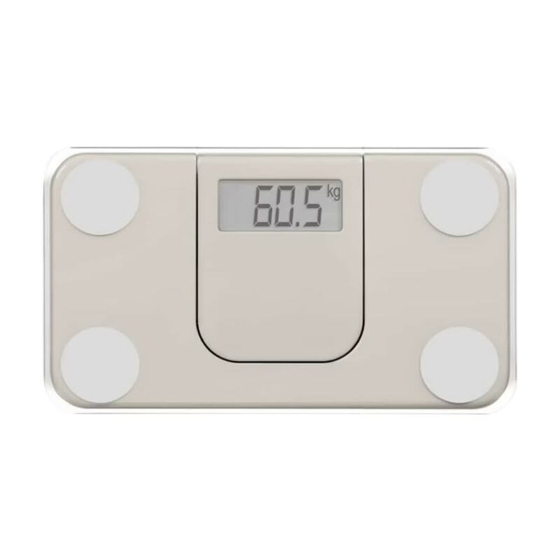 Mini pèse personne électronique LIVOO DOM532C Max 180 kg LCD Verre trempé Marche arrêt automatique Crème - vue 2