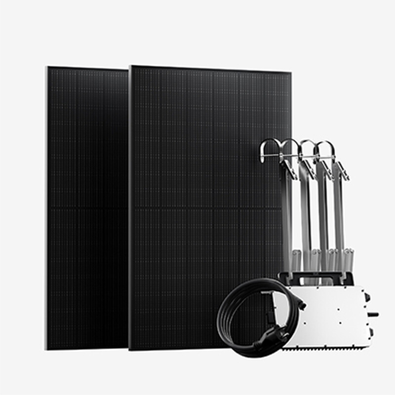 【Heißes Angebot Begrenzte Aktion】SKYWORTH 900 W Solar-Balkon-Set mit Montagesystem, 2 × 450 W Solarpanels & 800 W Mikroinverter