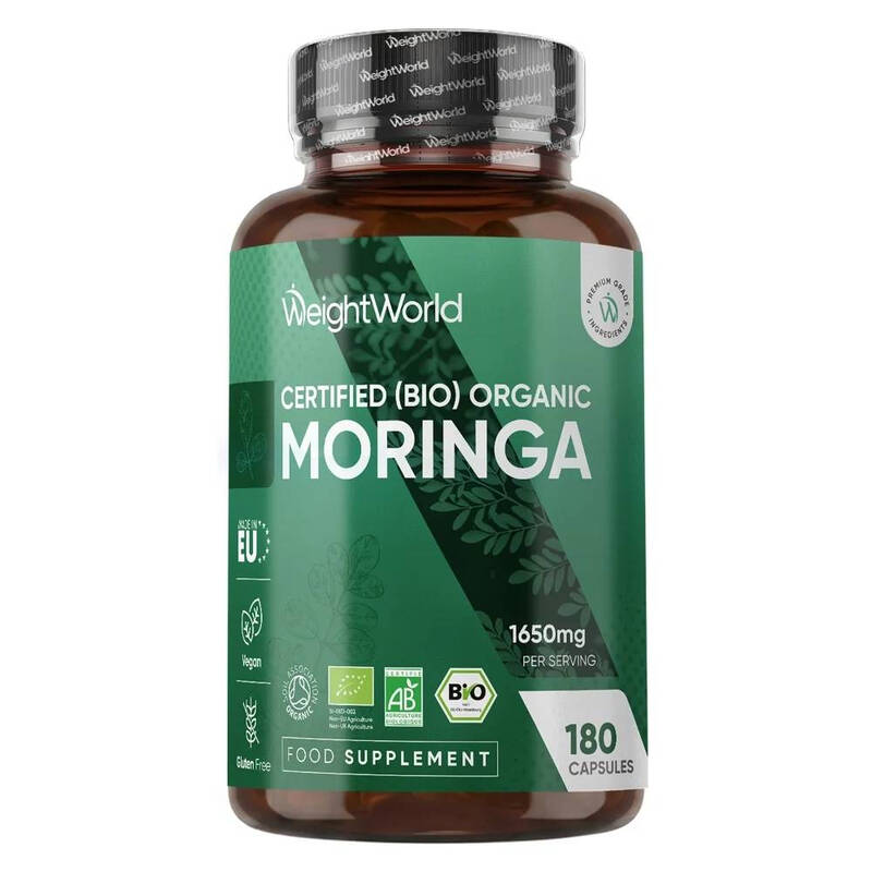 WeightWorld Moringa pur biologique en gélules 1650 mg - 180 gélules