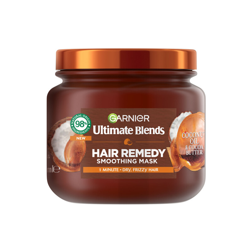Garnier Ultimate Blends Hair Remedy Smoothing Mask 340ml - Image 3