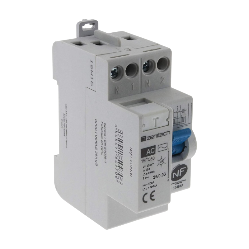 Zenitech Interrupteur différentiel 252