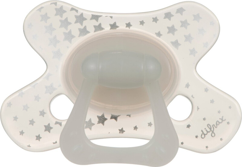 Difrax Natuurlijke speen 6+ maanden Glow in the dark 1 stuk