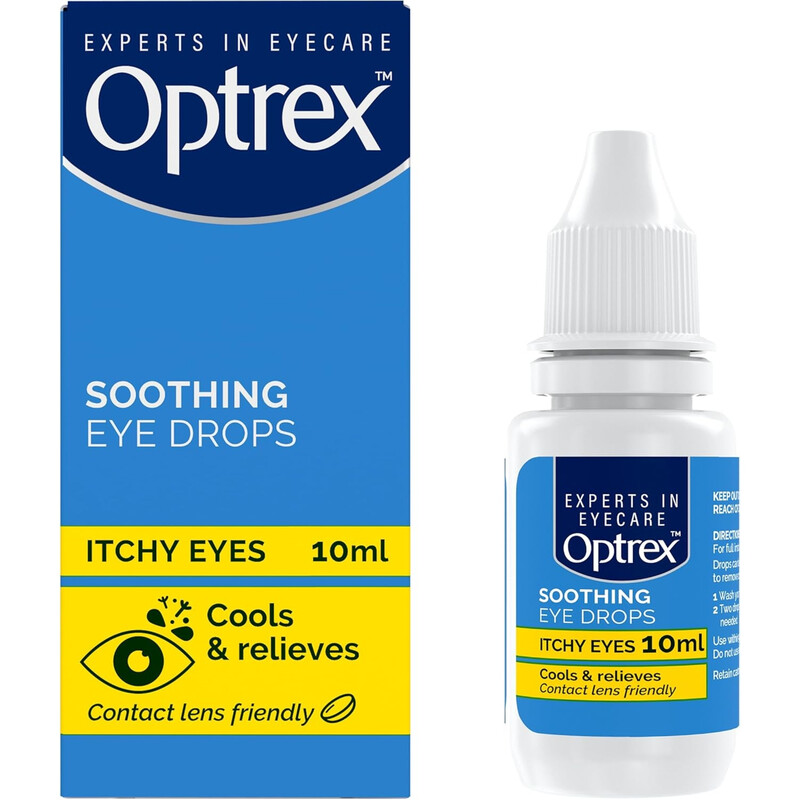 Optrex Itchy Eyes Soothing Eye Care Eye Drops - 10Ml