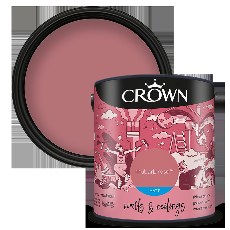 Matt Emulsion Rhubarb Rose 2.5L