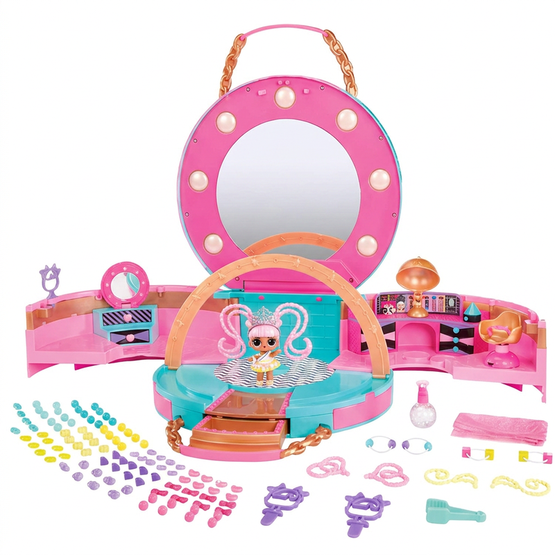 LOL Surprise Haarparels Salon Speelset - Meerkleurig, 100 Parels