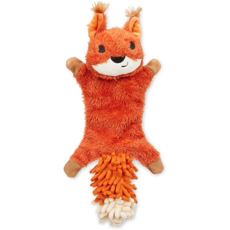 Saffia Squirrel Crinkle Dog Toy
