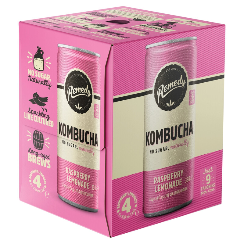 Kombucha Raspberry Lemonade 4 X 330ml
