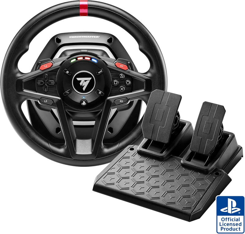 Thrustmaster T128 Force Feedback Racing Wheel & Pedal Set - PS5, PS4, PC