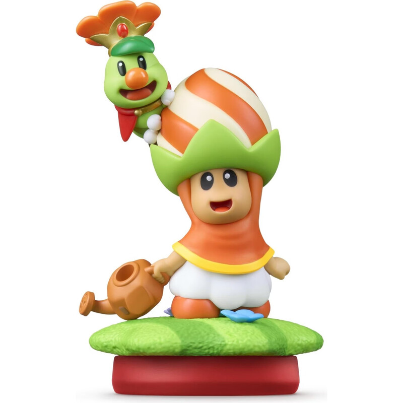 Nintendo Amiibo Figur Poplin & Prinz Florian, Super Mario Bros. Wonder, NFC Sammelfigur, Interaktives Gaming-Zubehör kompatibel mit Nintendo Switch & Switch 2