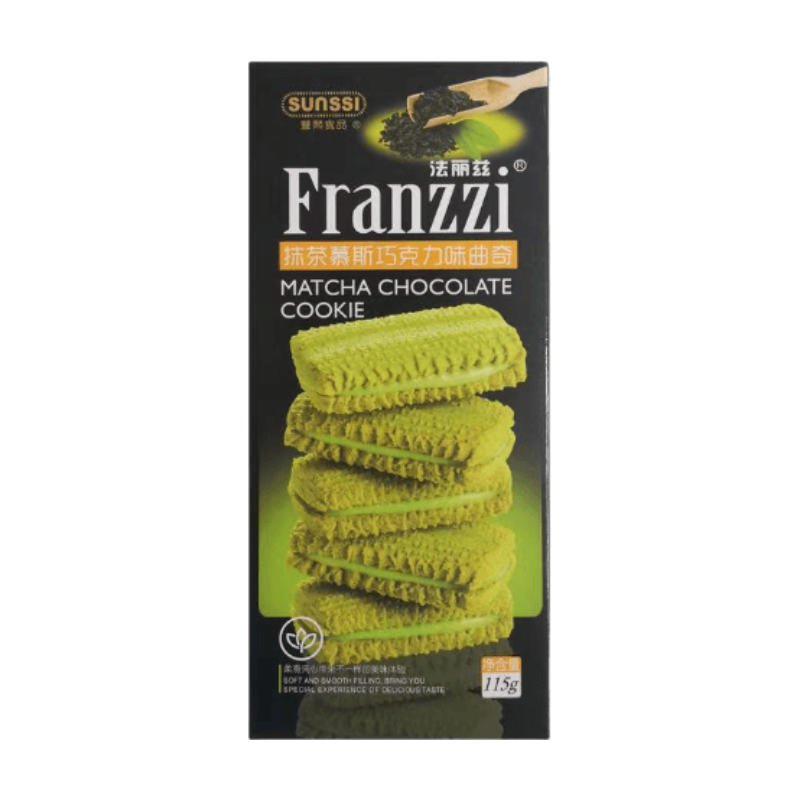 Franzzi Matcha-Mousse Kekse mit Schokoladengeschmack 115g
