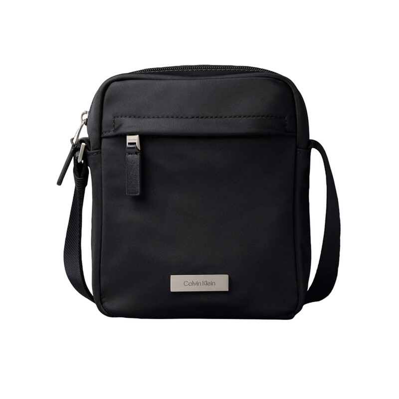 Calvin Klein Water-Repellent Nylon Reporter Bag - Black