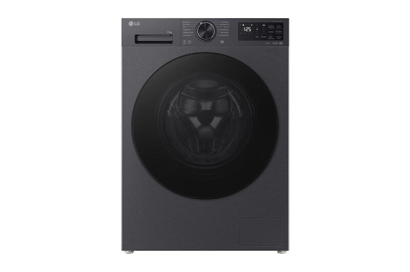 LG F4WX709YB Frontlader-Waschmaschine - 9 kg, 1400 U/min, AI DD®, TurboWash 360, Mattschwarz