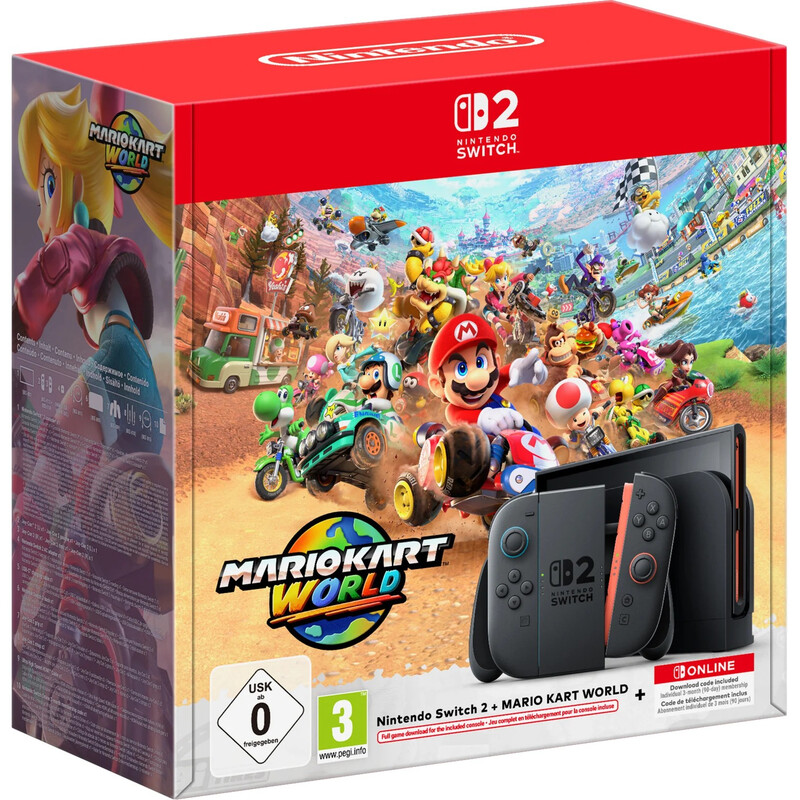 Nintendo Switch 2 gameconsole bundel 256 GB met Mario Kart World download + 3 maanden Nintendo Switch Online