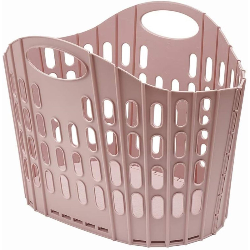 Addis 38L Fold Flat Laundry Basket - Pink