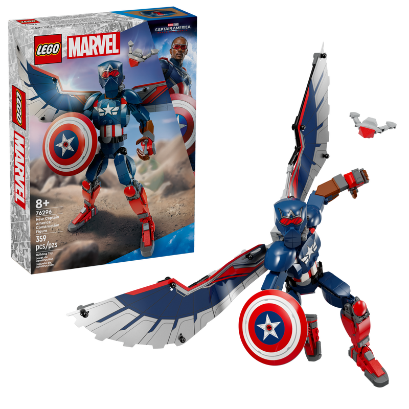 LEGO Marvel 76296 Nieuwe Captain America Bouwfiguur