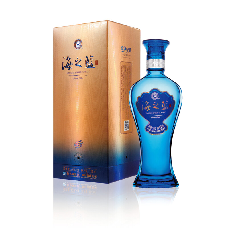 Chinese Baijiu - Yanghe Ocean Blue 500ml (52% Acl./Vol)