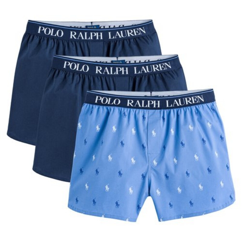 Stretch Cotton Boxer 3-Pack Navy/Navy/Blue Aopp M 714866472002
