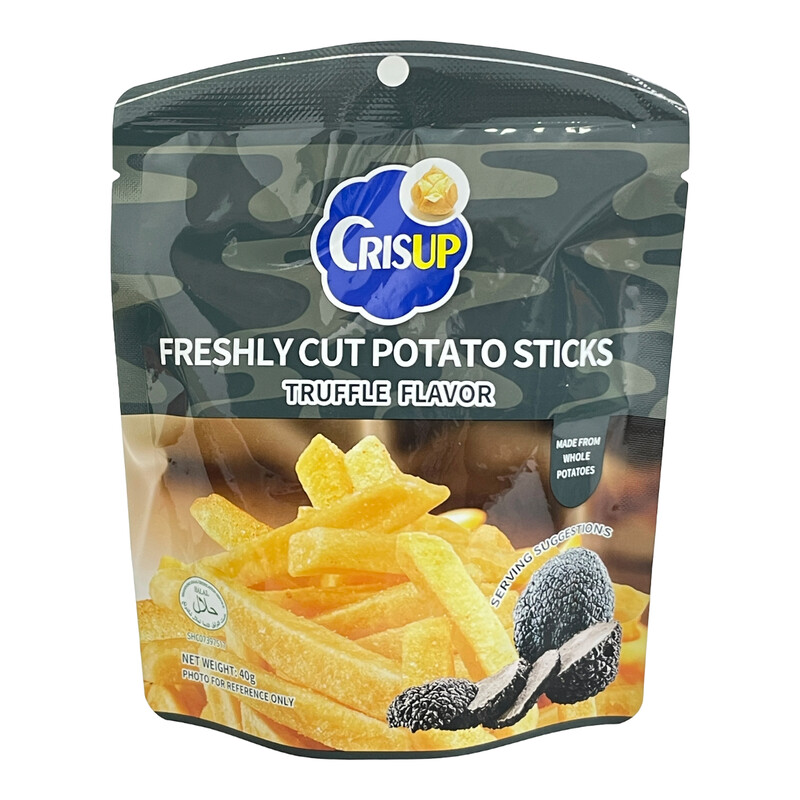 CRISUP Aardappelsticks Engelse versie (zwarte truffelsmaak) 40 g