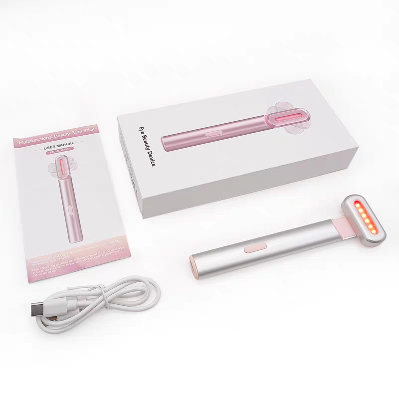 Qiweiny draaiende oogmassagestift, anti-aging oogverzorgingsapparaat