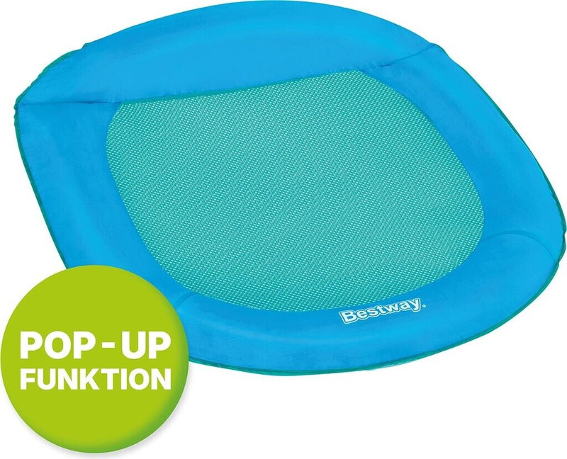 Bestway 106 × 95 × 16 cm Flex 'n Fold Loungesessel, mit Pop-Up-Funktion, inklusive Tragetasche, integriertes aufblasbares Kissen, platzsparendes Design perfekt für Reisen