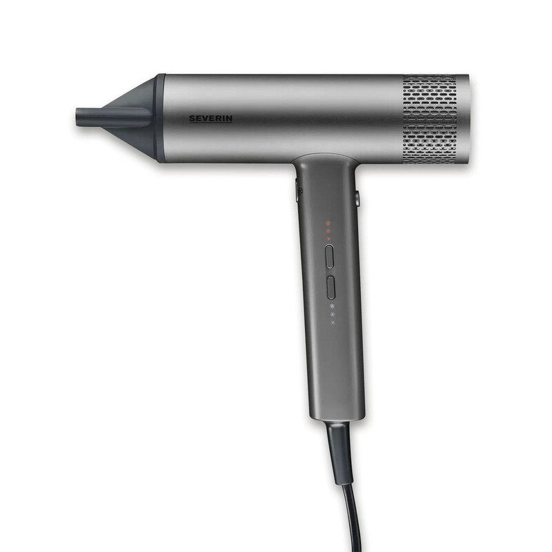 Severin Ionen-Haartrockner inkl. Diffusor, Konzentrator, leistungsstarker langlebiger Haartrockner, BLDC-Motor, Ionen-Technologie, S-Style Speed Pro, 2,8 m Kabel, 2000 W, Anthrazit, HT 0169