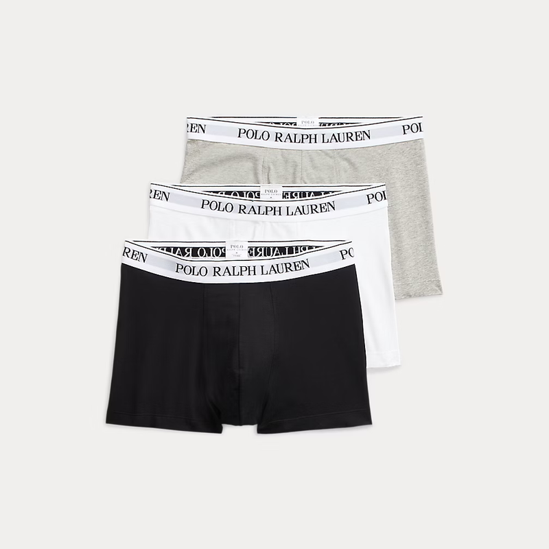 Classic Stretch-Cotton Trunk 3-Pack AND HTHR/Black/White 714830299052