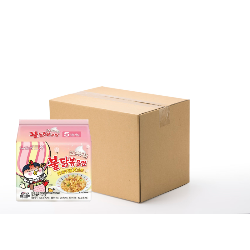 SamYang SAMYANG Hete Kip Ramen (Roomkaas smaak) 140g x 5p x 8