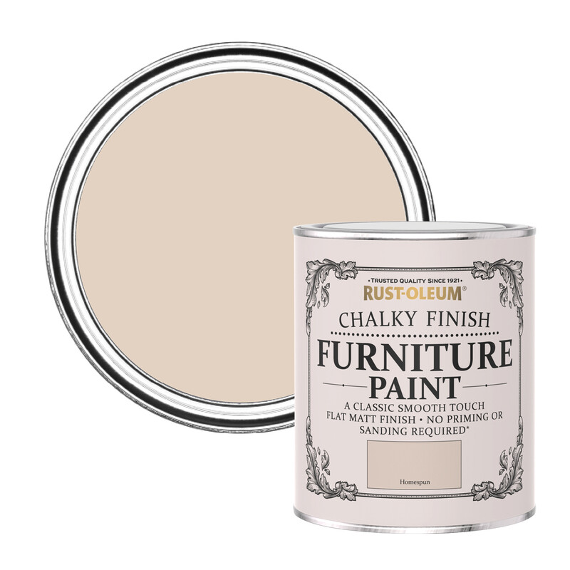 CHALKY FURNITURE PAINT HOMESPUN 750ML