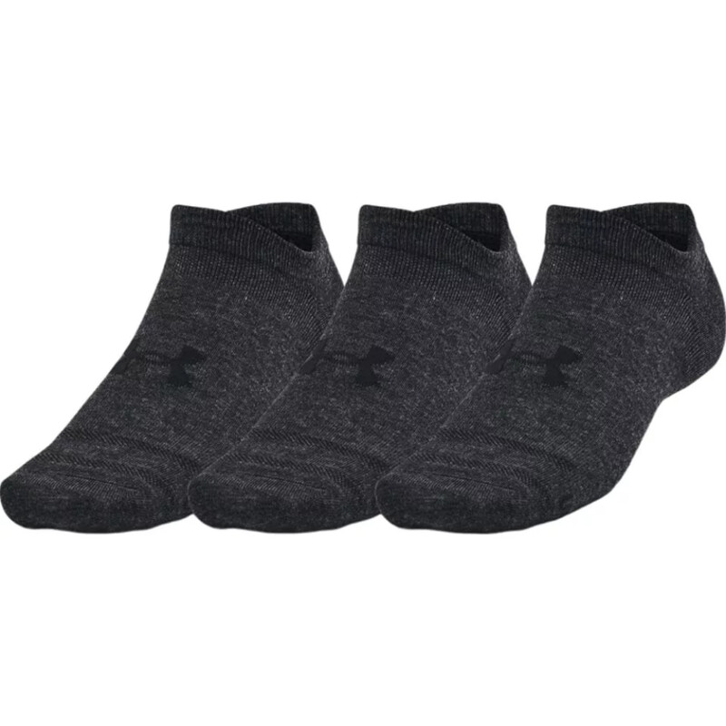 Essential No Show 3-Pack Socks Black M