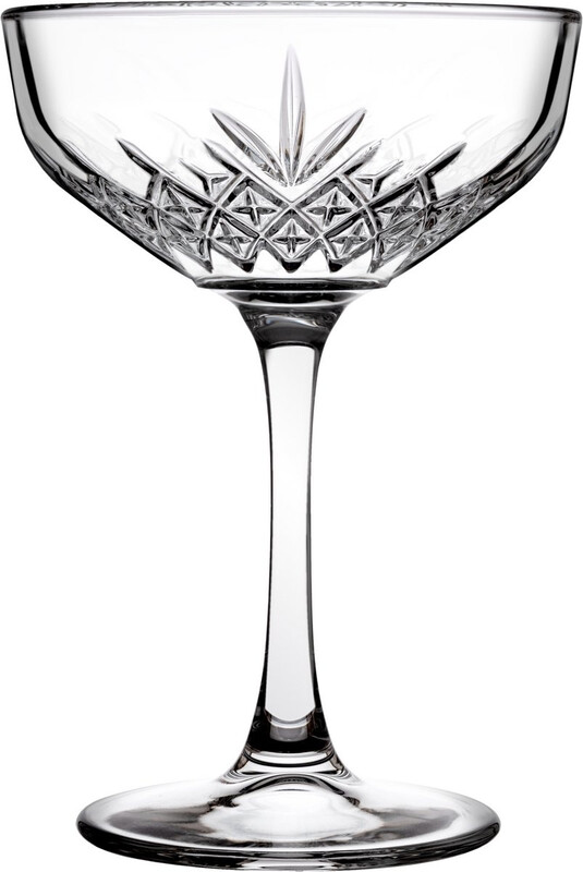 Set van 4 tijdloze champagneglazen Secret de Gourmet - 25,5 cl, transparant
