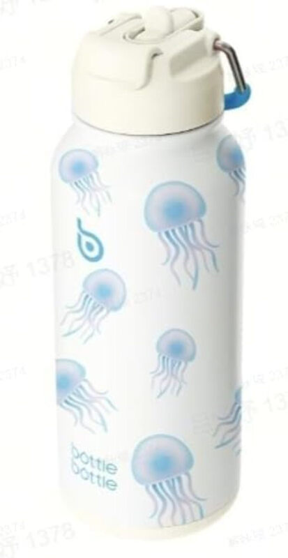 32oz Insulated Water Bottle Stainless Steel Sport Water Bottle with Straw Dual-use Li