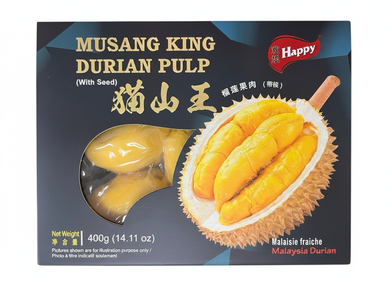 Cream Happy Musang King Durian Fruit Pulp 400G
