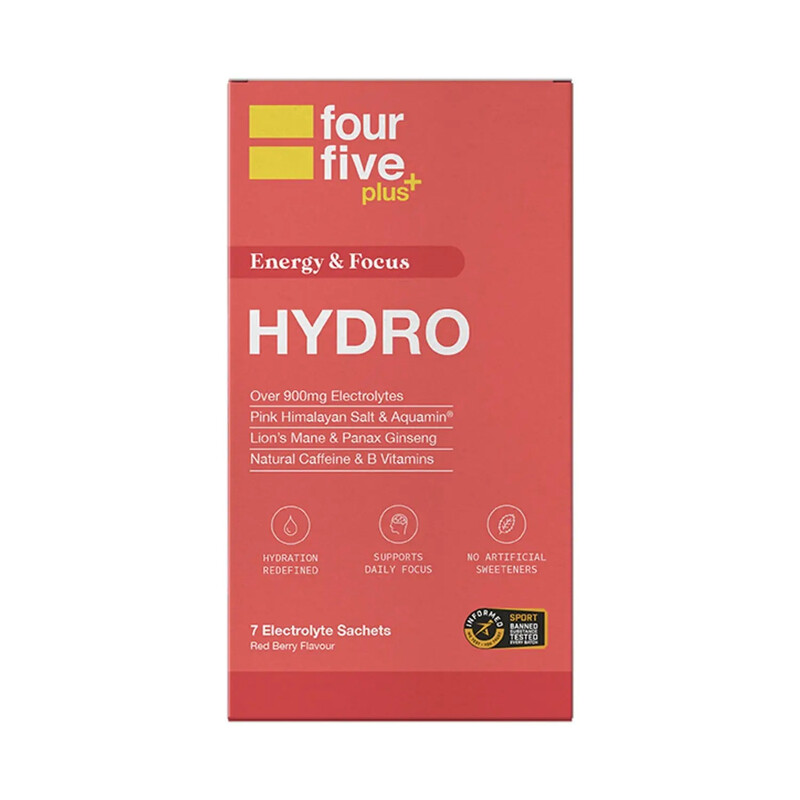 Hydro Plus Focus & Energy Hydration Powder - 900mg+ Electrolytes, with Lion's Mane, G