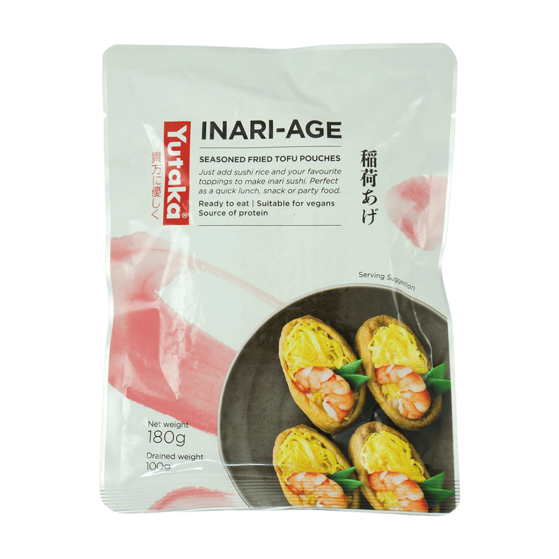 Yutaka Seasoned Soybean Curd Sushi Pocket -Inari 10Pc 180G