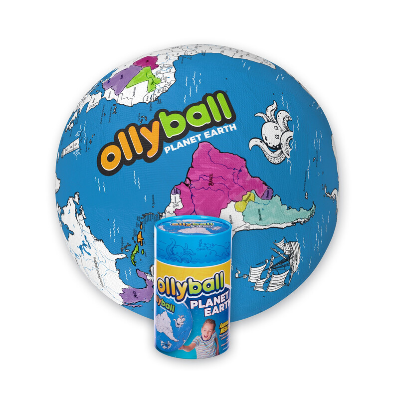 Ollyball Mega Sized Colour In Planet Earth Play Ball