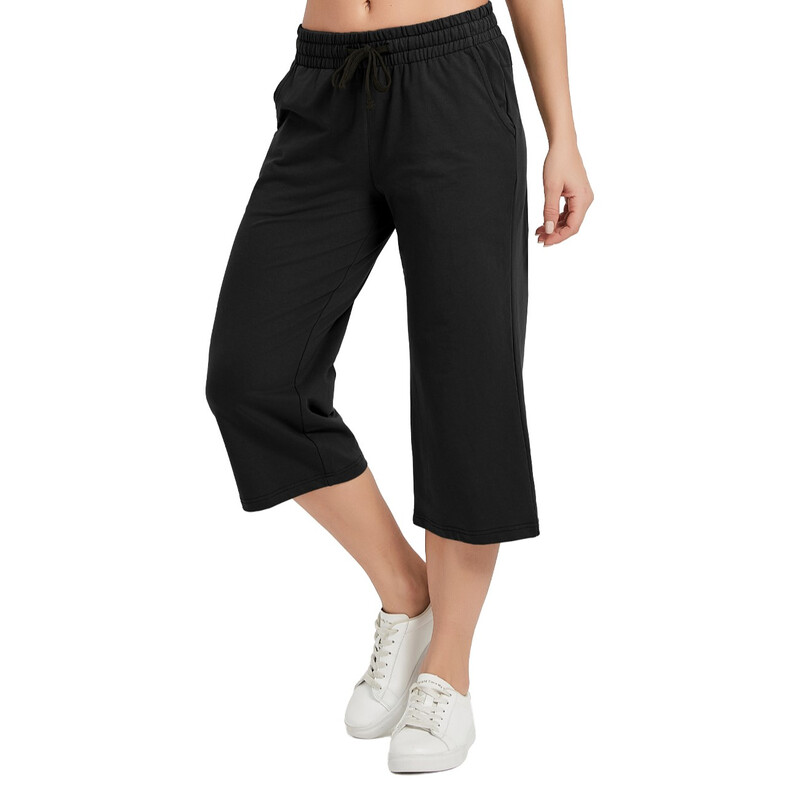 Womens Capri Pants 0060 BlackL