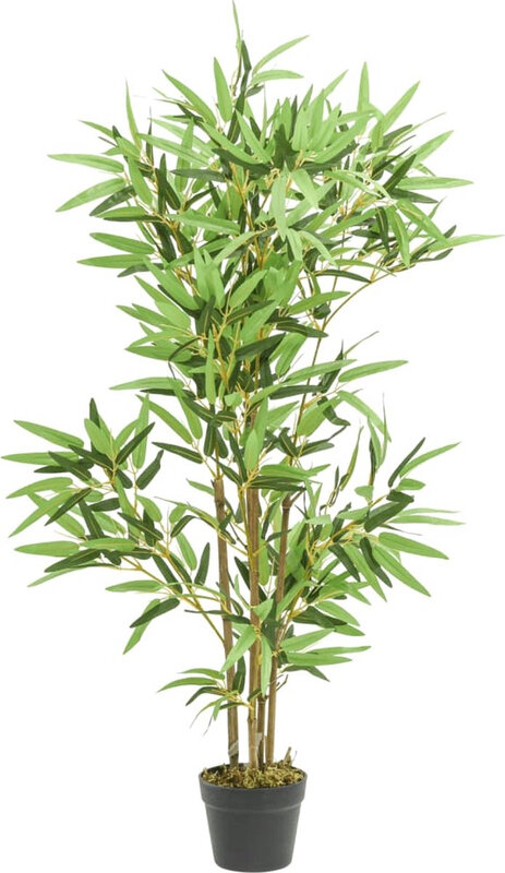 vidaXL Kunststof bamboeplant - 552 bladeren, 120 cm, groen