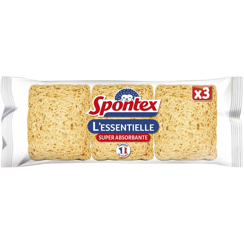 Eponge Super Absorbante 'essentielle Spontex Le Paquet De 3 Éponges - vue 2