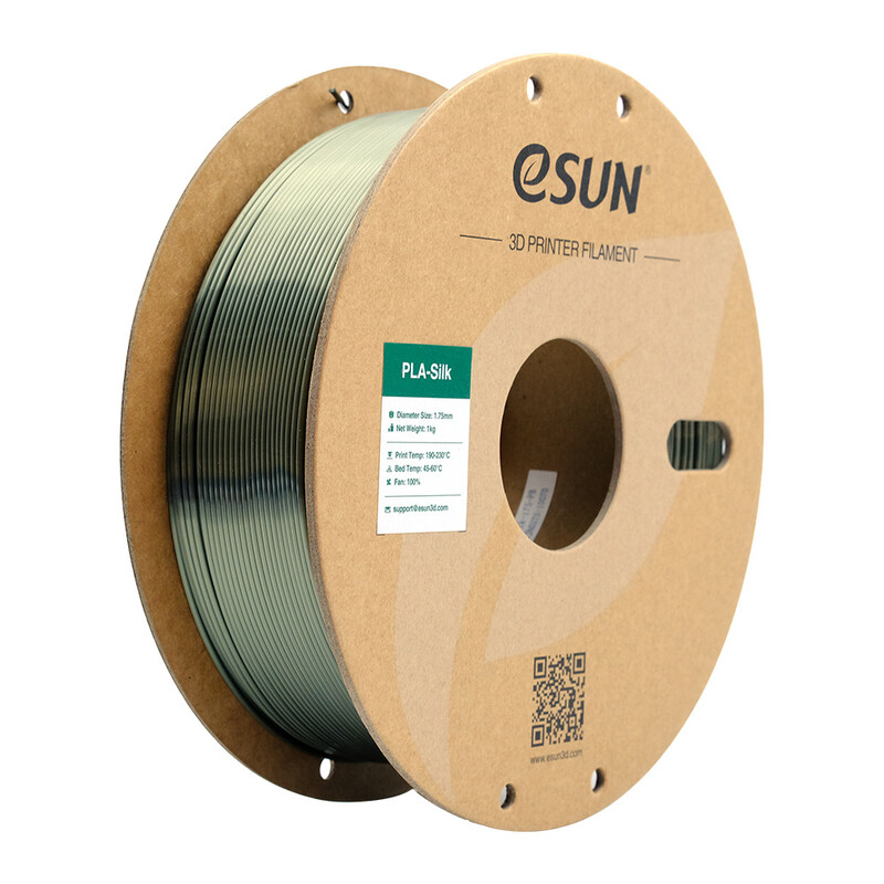 eSUN PLA-Silk Brons Filament 1,75 mm, Zijdezachte Textuur Soepel Printen 3D Filamenten Voor De Meeste 3D Printers DIY Kunstwerken 1 kg (2,2 lbs) Spoel