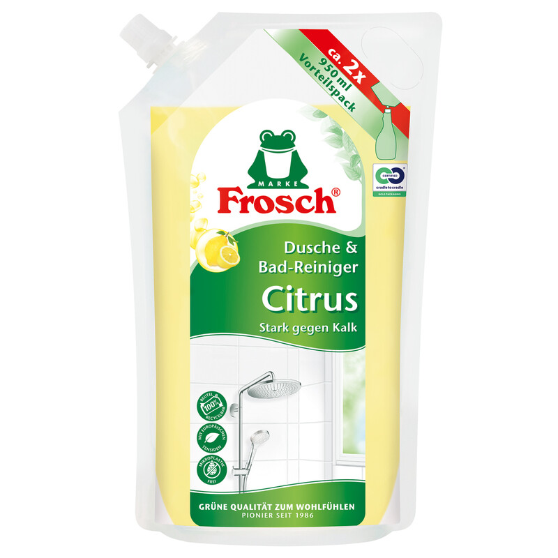 Frosch Citrus Dusch- & Badreiniger Nachfüllpack 950 ml