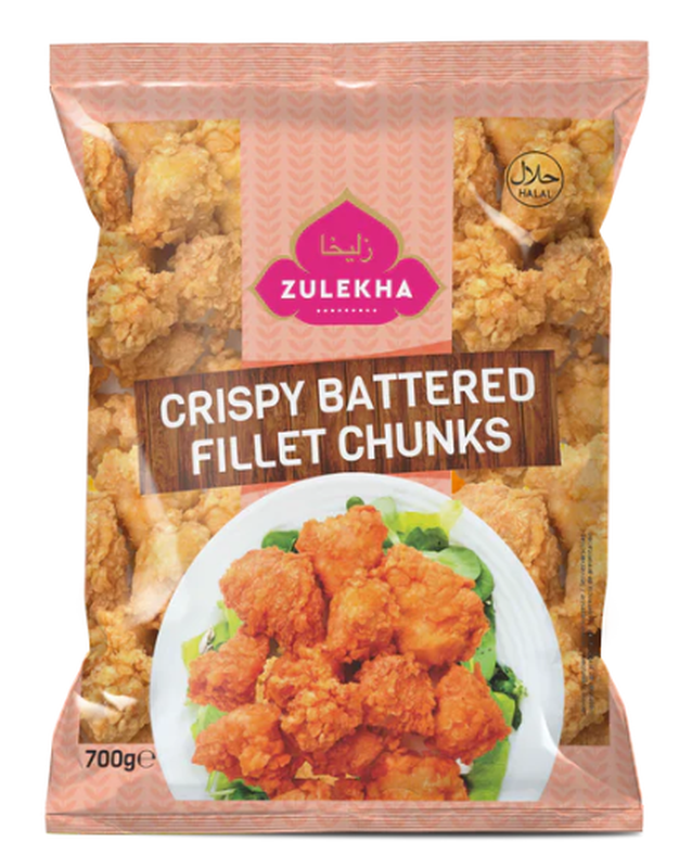Zulekha Crispy Battered Fillet Chunks 700g