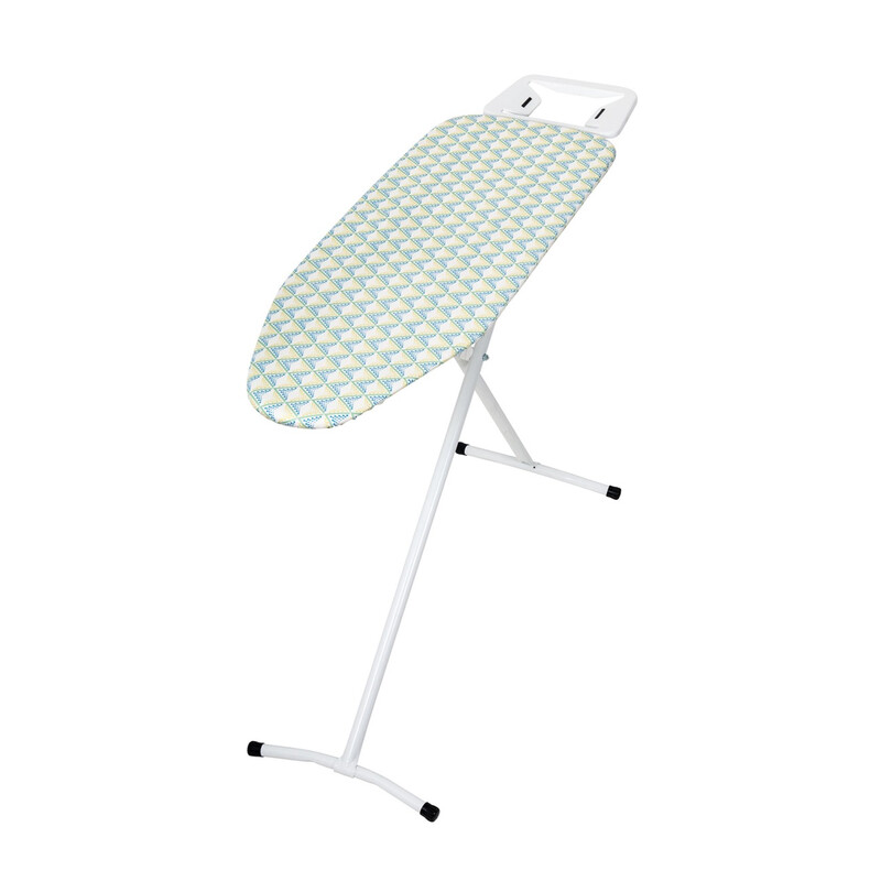 Addis Compact Ironing Board for Small Spaces, 35x100cm, Geo Green Design, Perfect for Travel or Apartments | Easy Storage