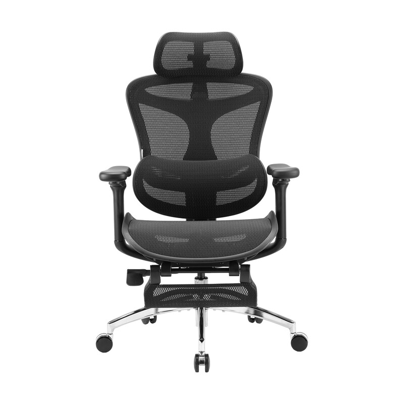 SIHOO Doro C300 Ergonomic Office Chair with Ultra Soft 3D Armrests, Dynamic Lumbar Support for Home Office, Adjustable Backrest Desk Chair with Pedal(Black)