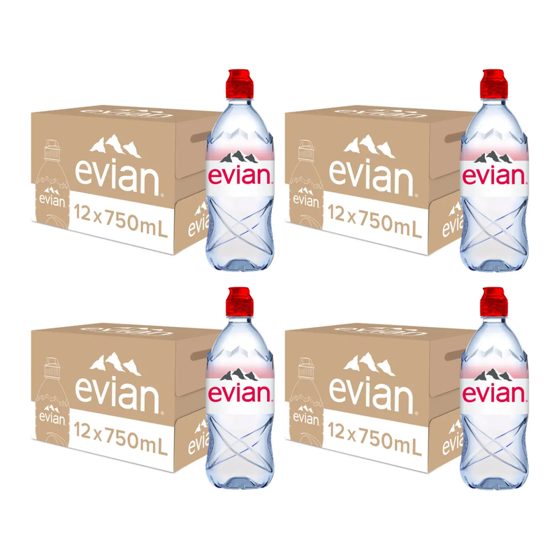 4 x Evian 12x750Ml