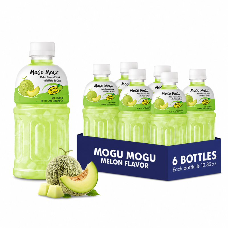 Mogu Mogu drankjes met meloensmaak 320 ml × 6 flessen