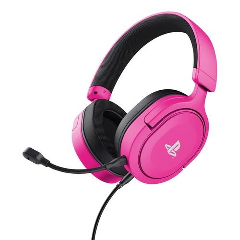 Trust GXT 498P Forta - Gaming Headset - Bedraad - Officieel Gelicentieerd voor PS5 - 50 mm drivers - Over-ear - Roze