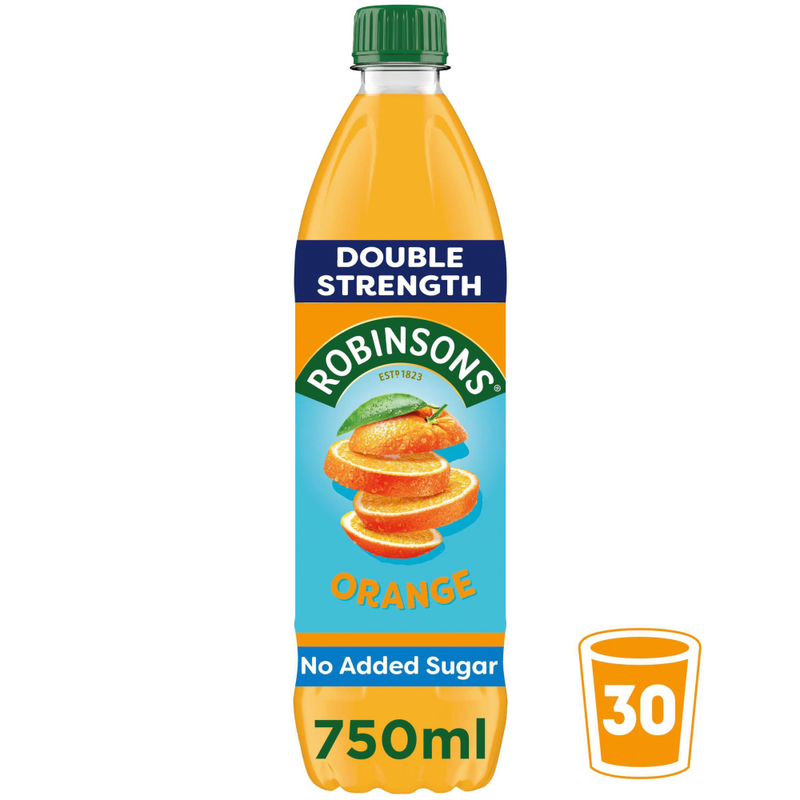 Double Concentrate No Added Sugar Orange 750ml